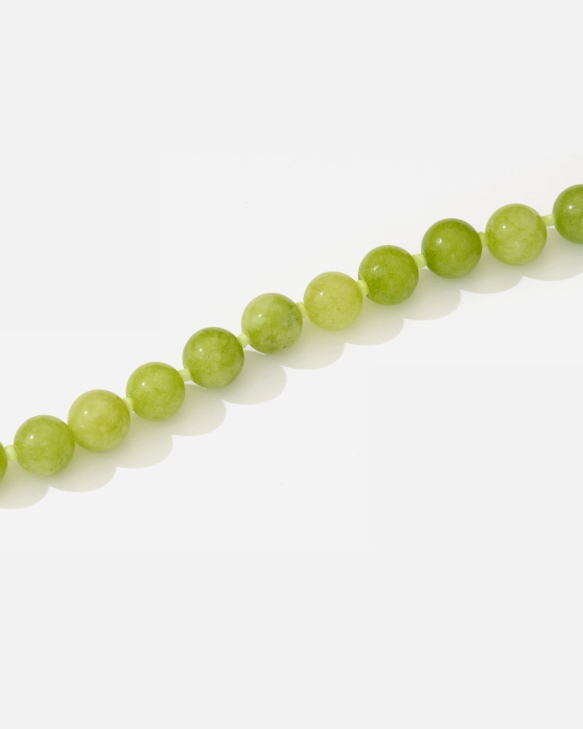 The Emma - Natural Green Agate Neckalce